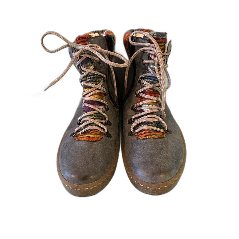 Rieker Felicitas 43 Gray Boots - Size 41/10.5